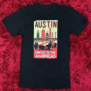 Circuit Of The Americas Shirt USA Racing Auto Small Black F1 Austin Texas Lewis